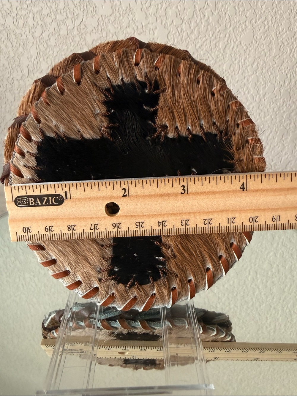 Western Hair-on-Hide Coaster Set of 4-NWT!! 🤠 - Picture 10 of 10